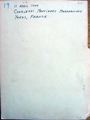 Charleroi Montignes Marshalling Yards France, 11 April 1944